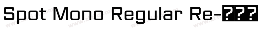 Spot Mono Regular Re字体转换